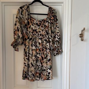 Entro Multicolor Long Sleeve Dress